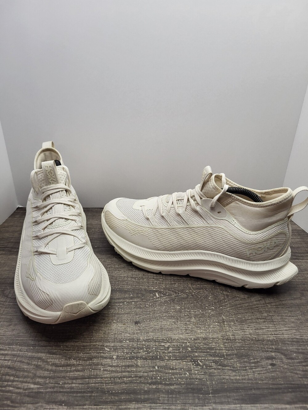 Hoka Kawana Mid Alabaster Womens Size 10 B Running Shoes Sneakers Cream